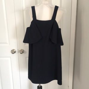 TopShop US2 black cold shoulder dress